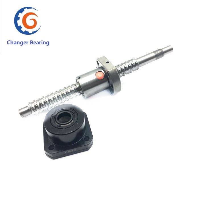 ball screw with support
